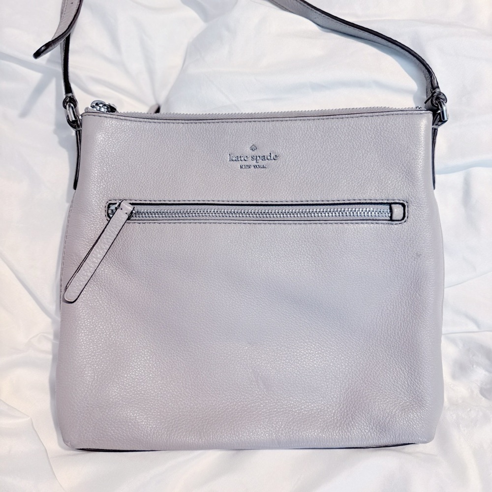 Kate Spade Soft Gray Crossbody Bag